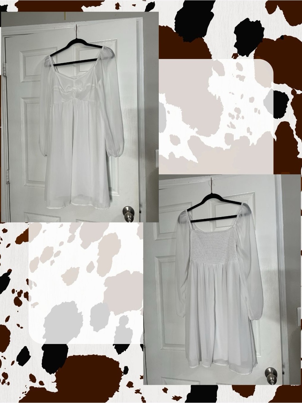 White Long Sleeve Dress